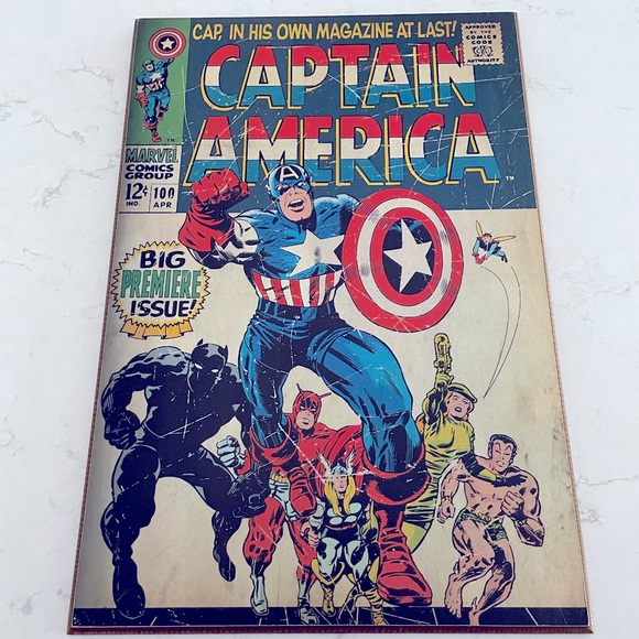 Marvel Captain America Wall Plaque - Picture 1 of 1